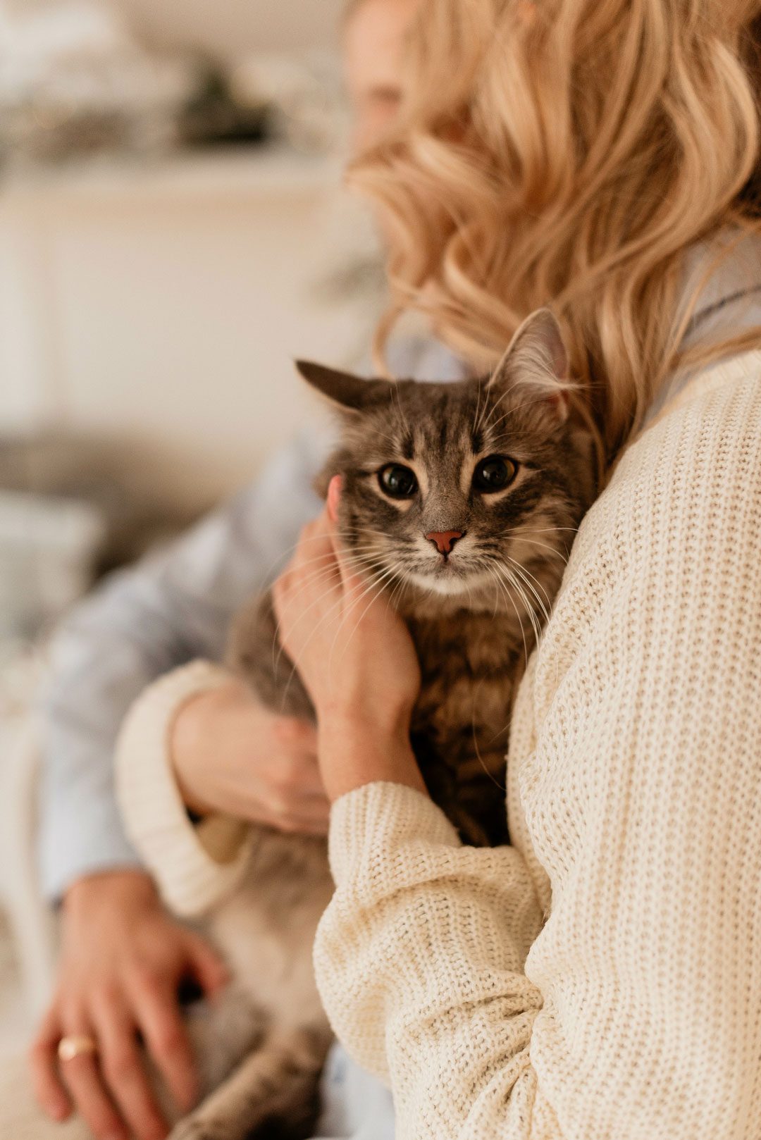 Woman Holding A Cat